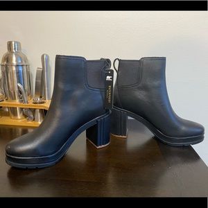 SOREL Black Block Heel Boots